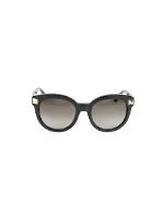 Black Fabric Valentino Sunglasses