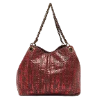 Burgundy Leather Carolina Herrera Tote