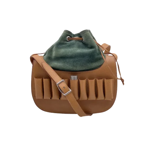 Beige Leather Gucci Messenger Bag