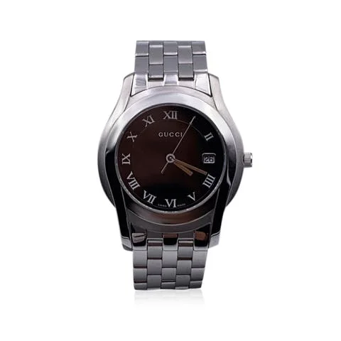 Silver Stainless Steel Gucci Watch