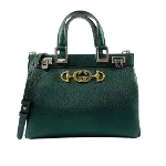 Green Leather Gucci Zumi