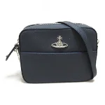 Navy Leather Vivenne Westwood Shoulder Bag