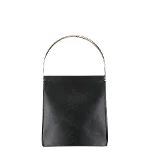 Black Leather Cartier Handbag