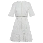 White Cotton Zimmermann Dress