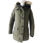 Green Canvas Canada Goose Coat