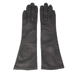 Black Leather Dior Gloves