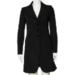 Black Fabric Armani Coat