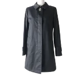 Black Cotton Coach Coat