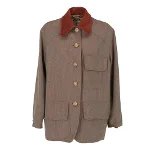 Brown Wool Moschino Jacket