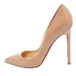 Beige Leather Christian Louboutin Heels