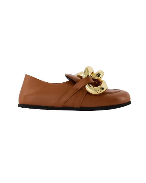 Brown Leather Jw Anderson Flats