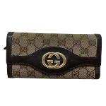 Brown Canvas Gucci Wallet