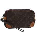 Brown Canvas Louis Vuitton Marly Dragonne