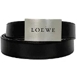 Black Leather Loewe Belt