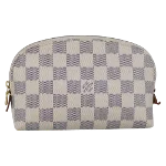 White Canvas Louis Vuitton Clutch