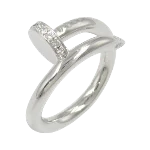 Silver Metal Cartier Ring