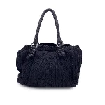 Black Wool Ermanno Scervino Shoulder Bag