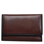 Brown Leather Gucci Key Holder