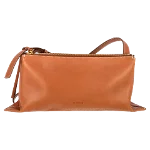 Brown Leather Jil Sander Shoulder Bag