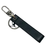 Black Leather Louis Vuitton Charm