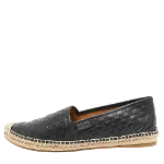 Black Leather Gucci Espadrilles