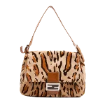 Beige Fur Fendi Mamma Bag