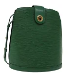 Green Leather Louis Vuitton Cluny
