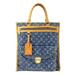 Blue Fabric Louis Vuitton Shopper