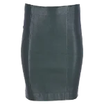 Green Leather Joseph Skirt