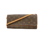 Brown Canvas Louis Vuitton Twin Pochette