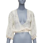 Beige Silk Chanel Top