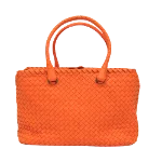 Orange Leather Bottega Veneta Handbag