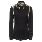 Black Silk Just Cavalli Shirt