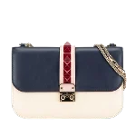 Navy Leather Valentino Shoulder Bag