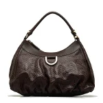 Brown Leather Gucci Shoulder Bag