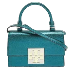 Green Leather Tory Burch Handbag