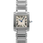 Beige Glass Cartier Watch