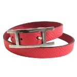 Pink Leather Hermès Bracelet