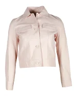 Pink Leather Hermès Jacket