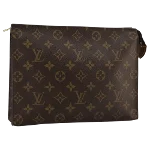 Brown Canvas Louis Vuitton Poche Toilette