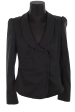 Black Polyester Joseph Jacket