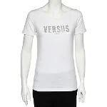 White Cotton Versus Versace Top