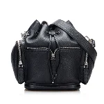 Black Leather Fendi Bucket Bag