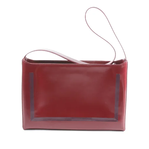 Red Fabric Coccinelle Crossbody Bag