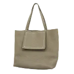 Grey Leather Hermès Tote