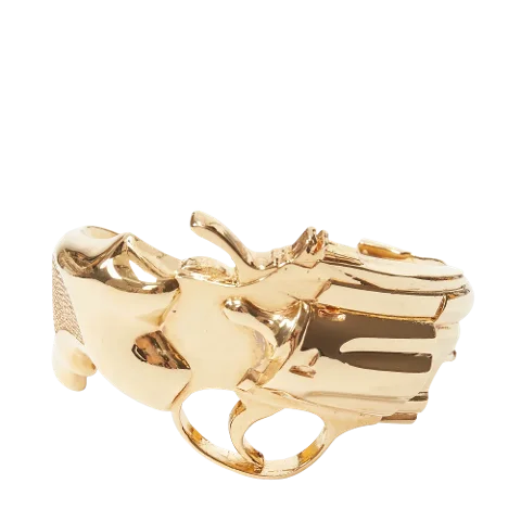 Gold Metal Saint Laurent Bracelet