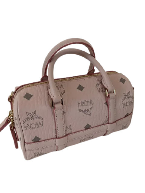 Pink Leather MCM Handbag