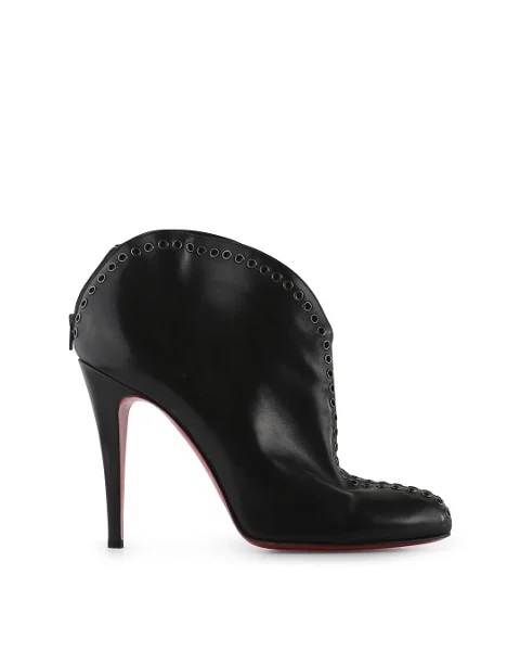 Black Leather Christian Louboutin Boots