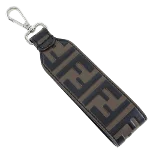 Brown Leather Fendi Key Chain