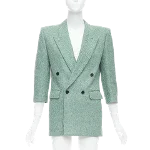 Green Fabric Yves Saint Laurent Blazer